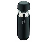 DrinkPod Vacuum Insulated Flask, Stainless Steel, Black, 200ml
