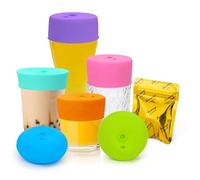 Drink Protection Cover | 100% Silicone and Reusable, Perfect for Parties, Bars or Clubs, Fits All Cup Sizes | Stop Worrying About Beverage Safety (6 Colors)