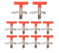 Drink Set - Metal Water Dispenser | 10 Pack - Using Automatic Nipple Feed Poultry Hydration System for 9 10 Small Pets l