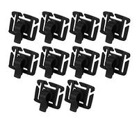 Drink Tube Clip 10 Pack Outdoor Backpack Buckle with 360 Degree Rotation | Secure hydration tube fixing clip for hiking backpack accessories with easy snap disconnect and no modification needed to you
