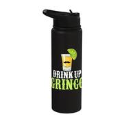 Drink up Gringo Funny Cinco de Mayo Stainless Steel Insulated Water Bottle