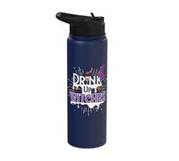 Drink Up Witches - Funny Halloween Ladies Stainless Steel Insulated Water Bottle