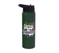 Drink Up Witches - Funny Halloween Ladies Stainless Steel Insulated Water Bottle