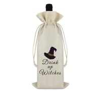 Drink Up Witches Wine Bag Halloween Witches Birthday Party Decorations Wine Bottle Bag Halloween Bachelorette Party Decorations Halloween Witch Theme Party Decorations
