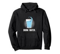 Drink Water - Stay Hydrated, H2O, Gym, Running, Workout, Jog Pullover Hoodie