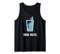 Drink Water - Stay Hydrated, H2O, Gym, Running, Workout, Jog Tank Top