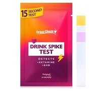 DrinkCheck Drink Safety Test Strips, 1 Test - Detect Harmful Substances in Seconds - Portable Personal Security Kit for Clubs and Parties - Compliant with California Law