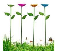 Drinker for | 4 Island Supply For Pollinators | Multifunctional Station for Water Baths Attracts for Bird Watching Balcony Garden Terrace Nature