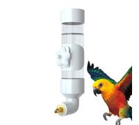 Drinker for - Dispenser for Parakeets 7.5 x 4.3 x 28.8 cm 400 ml White, Acrylic Parrot Drinker Simple Installation, Enough Water for Several Days Without Refill