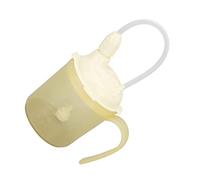 Drinking Aids Cup,300ml Sippy Cup for Hospitalized Patients,Reusable Straw Sippy Cup for Drink Water Porridge Soup,with Weighted Straw