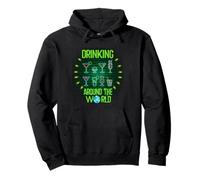 Drinking Around The World Travel Around The World Drinker Pullover Hoodie
