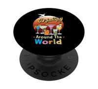 Drinking Around The World Travel Around The World Travelers PopSockets Adhesive PopGrip
