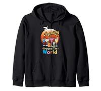 Drinking Around The World Travel Around The World Travelers Zip Hoodie