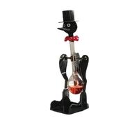 Drinking Bird Toy,Novelty Drinking Water Bird Toy,Perpetual Motion Bobbing Glass Duck,Educational Science Ornament & Fun Prank Toy,for Home & Office Desk Decor (Black)