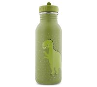 Drinking Bottle - Mr. Dino - 500ml Stainless Steel Water Bottle for Kids - Green - Leakproof - Eco-Friendly and BPA-Free