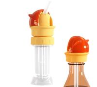 Drinking Bottle Pourer Adapter for Children, Silicone Water Bottle Adapter with Straw, Water Bottle Top Adapter, Sippy Cup Lid for Most Standard Bottles