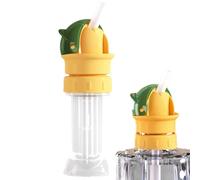 Drinking Bottle Pourer Adapter for Children, Silicone Water Bottle Adapter with Straw, Water Bottle Top Adapter, Sippy Cup Lid for Most Standard Bottles