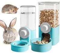Drinking Bottle Rabbit, 2 Pieces Water Dispenser Rabbit 520 ml, Rabbit Drinking Bottle, Automatic Water Dispenser, Hamster Drinking Bottle, 1200 ml Feeder Rabbit Water Dispenser Small Animals