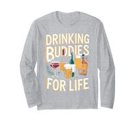 Drinking Buddies for Life Funny Beer Shirt Long Sleeve T-Shirt