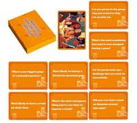 Drinking Card Games - 50 Pieces Adult Card Games, Fun Drinking Game Set, Party Game for Adults, Family Gathering Accessory for Office Gatherings, and Social Events 3.54x2.76 Inches