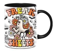 Drinking Cup, 3D Halloween Cup with Ceramic Juice Cup, 350 ml, Scary Espresso Cup for Coffee, Tea, Milk, Juice, Hot Chocolate, Party and Autumn Decoration