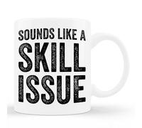 Drinking Cup Sounds Like A Skill Issue Stoneware Coffee Mug Durable Jumbo Mug Funny Tea Mug for Juice Water 330Ml