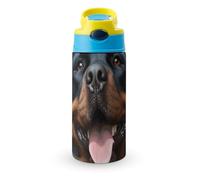 Drinking Cups for Kids, Rottweiler Dogs Tongue Head Printed Kids Water Bottle,BPA-Free Insulated Water Bottle with Stainless Steel Leak Proof for School,Sport&Travel