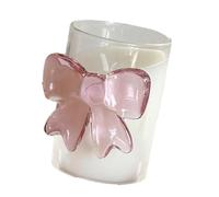 Drinking Cups with Bow - Clear Heatproof Glassware for Daily Use | Combines Stylish Look with Build for Kitchen, Tea Time, Bar Service and Party Hosting