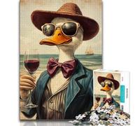 Drinking Duck 1000 Piece Jigsaw Puzzles for Teenagers Gifts,Educational Games Home Decoration Deal As Gifts for The Whole Family (75x50cm)