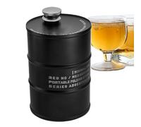 Drinking Flasks, Portable Beer Barrel Flagon, 750 ml Leakproof Stainless Steel Container, Sturdy Travel Companion for Fishing, Hiking, Camping, Picnic, Workplace, Gathering