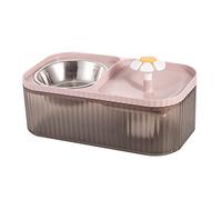 Drinking Fountain With Stainless Bowl Pet Water Dispenser With Recirculate Filtering For Water