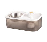 Drinking Fountain With Stainless Bowl Pet Water Dispenser With Recirculate Filtering For Water