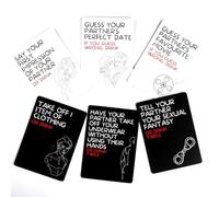 Drinking Game Cards - Couples Card Game Partys Funny Partner Card Date Night Ideas Cards Gift for Couples Play 50 Unique Challenge