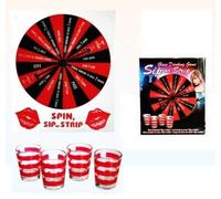 Drinking Game Sip or Strip With 4 Glasses Adult Alcohol Fun Stag Hen Party Gift Board Spin Xmas Wedding Love Valentine Shot