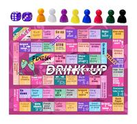 Drinking Games for Adults, Fun Drinking Party Games Set, Adult Drinking Board Games for Parties