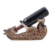 Drinking Giraffe Wine Bottle Holder Statue in African Jungle Safari Sculptures and Figurines Decor & Wildlife Animal Wine Racks and Stands Gifts
