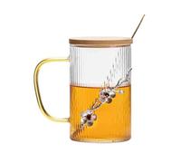 drinking glasses 15.6OZ Borosilicate Glass Drinking Cups with Handle