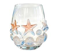 Drinking Glasses Lead-Proof Decorative Coastal Cup 350ml