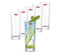 Drinking Glasses Set of 6-270ml Crystal Clear Tall Water Glass Tumbler Highball Cocktail Glasses for Wine, Whiskey, Juice,Gin and Other Beverages (Pack of 6)