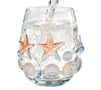 Drinking Glasses Stemless Lead-Proof Coastal 3D Sea Animal Cup