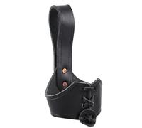 Drinking Horn Holder Belt Attachment Made from Leather for Drinking From 0.4 L - Medieval Viking Black Larp