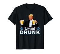 Drinking Presidents Trump 4th of July Funny Donald Drunk T-Shirt