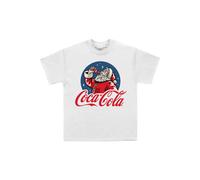 Drinking Santa T-Shirt Coca-Cola White L