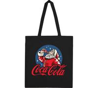 Drinking Santa Tote Bag Coca-Cola Black One Size