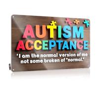 Drinking Signs Funny Autism Acceptance: Embrace Diversity. Tin Sign Man Cave Sign Decor Men Cave Decor(20X30CM)