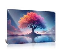 Drinking Signs Funny Colorful Tree Reflections In The Night Sky Tin Sign Tin Signs For Bar Metal Signs For Man Cave(20X30CM)