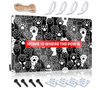 Drinking Signs Funny Home Is Where The Paw Is Tin Sign Funny Metal Signs For Outdoors Stuff For Boys Room(30X40CM)