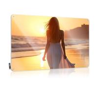 Drinking Signs Funny Sunset Serenity: A Beach Walk In Soft Light Tin Sign Tin Signs For Bar Metal Signs For Man Cave(30X40CM)