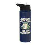 Drinking Stupid Water for My Stupid Body Stainless Steel Insulated Water Bottle
