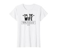 Drinking Tee If Lost or Drunk Return to I am The Wife Value Graphic T-Shirt, Women, White, L